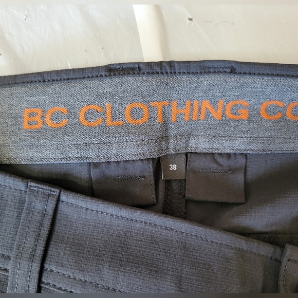NEW- BC Clothing Charcoal Men's Shorts, Size 38 - Picture 6 of 7